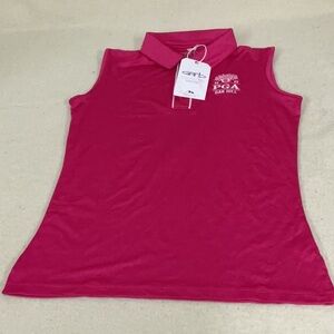 NWT girls GARB PGA oak hill sleeveless polo shirt